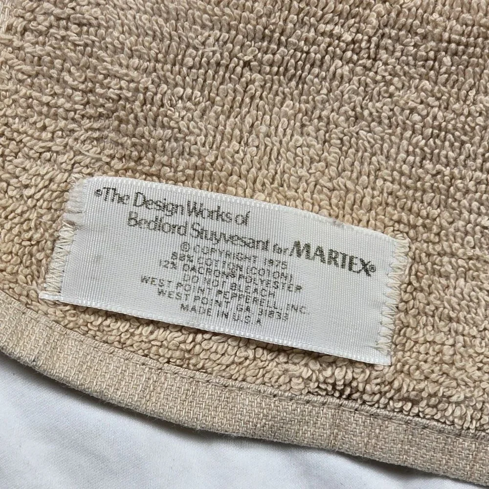 Vintage 70's The Design Works Of Bedford Stuyvesant For Martex Towel Butterfly